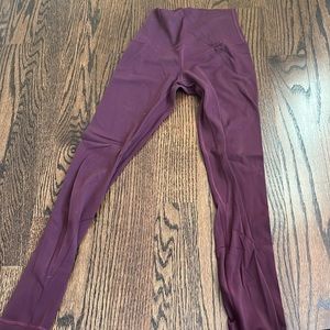 Lulu leggings maroon color